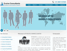 Tablet Screenshot of evolveconsultants.in